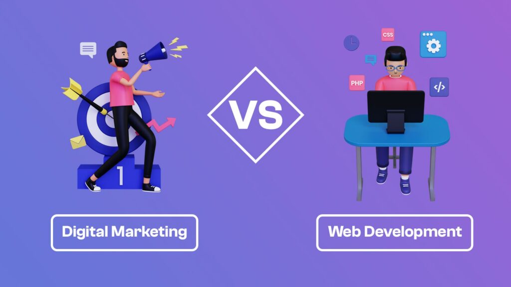 Differences Between Digital Marketing Vs Web Development